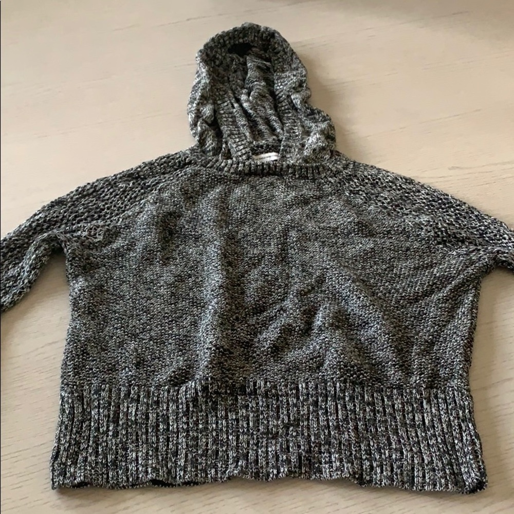 Hoodie Cropped Sweater